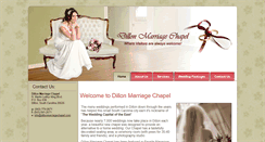 Desktop Screenshot of dillonmarriagechapel.com